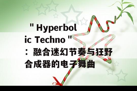  ＂Hyperbolic Techno＂：融合迷幻节奏与狂野合成器的电子舞曲